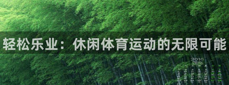 尊龙官方集团官网：轻松乐业：休闲体育运动的无限可能